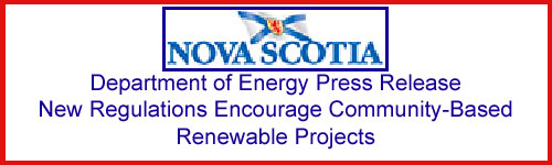 Nova Scotia Department of Energy Press Release October 2010